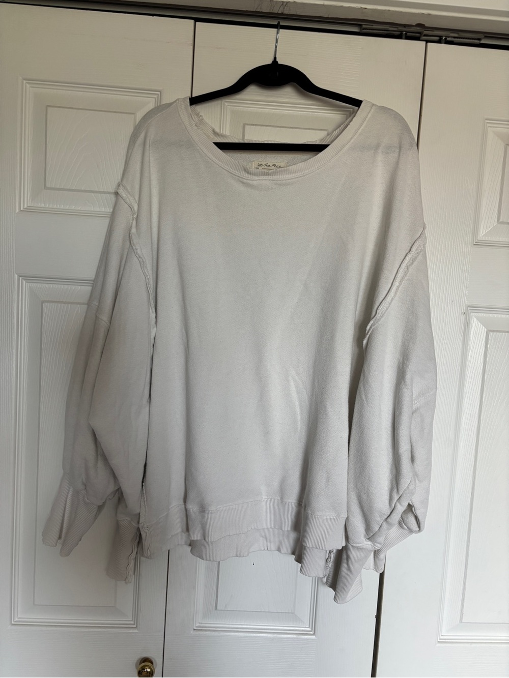 We The Free Relaxed Cream Pullover Sweatshirt